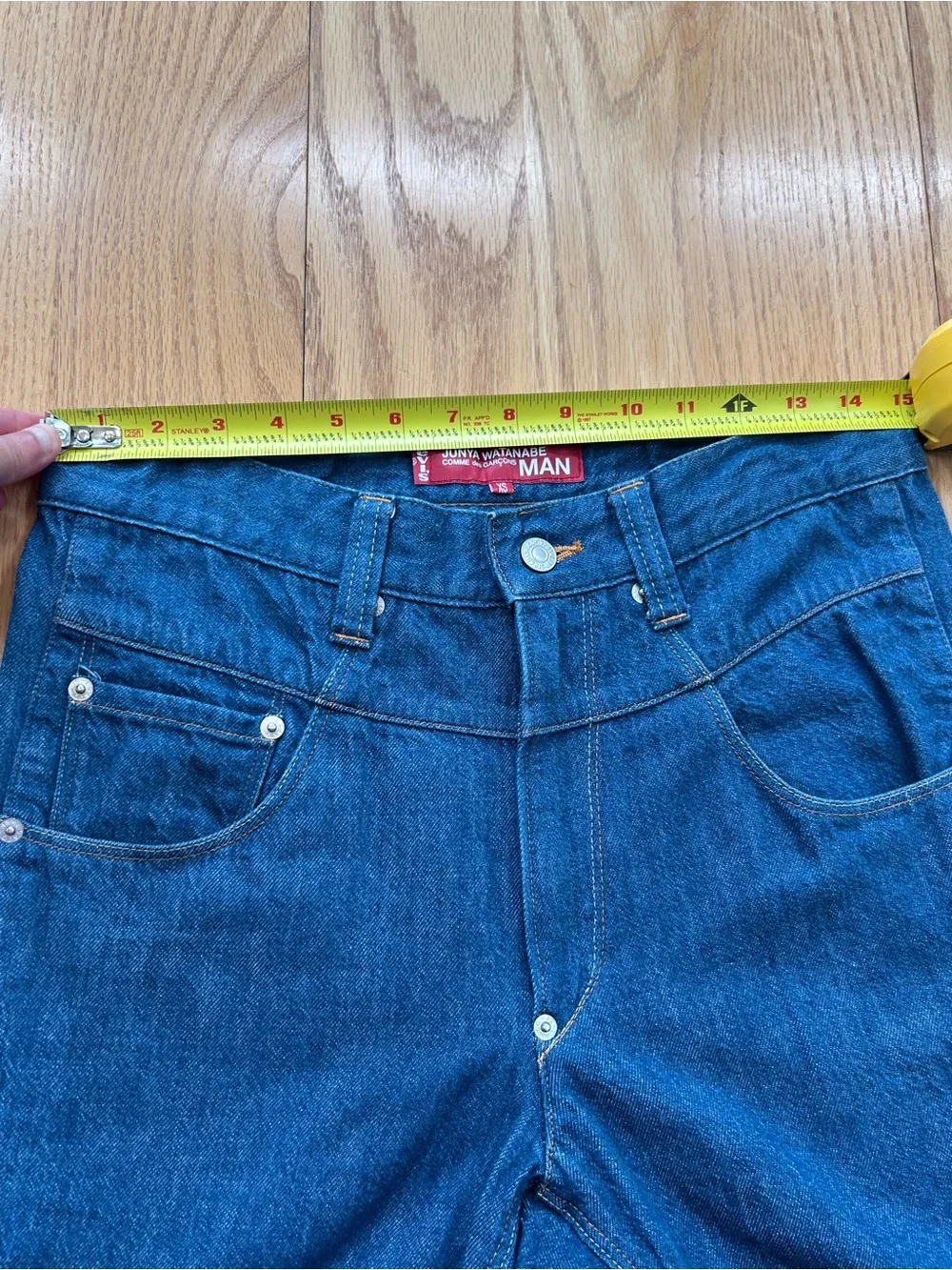 Junya Watanabe MAN x Levi's Camo Pocket Denim Jeans Indigo Blue Japan‎ Size XS